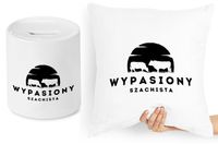 Dla Szachisty Zestaw Poduszka + Skarbonka Prezent Z Nadrukiem Ze Zdjęciem