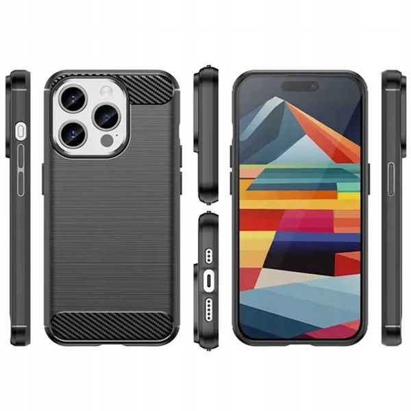Spacecase Carbon Iphone 15 Pro Max Black zdjęcie 7