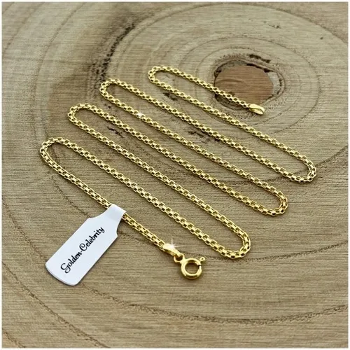 PIĘKNY ZŁOTY ŁAŃCUSZEK DAMSKI BISMARK 2 MM SOLIDNY / SREBRNY 925 NA PREZENT na Arena.pl