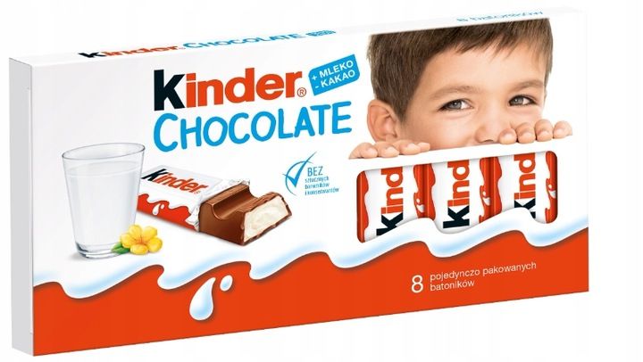 CZEKOLADA FERRERO KINDER CHOCOLATE 100G 10 Opakowań zdjęcie 2
