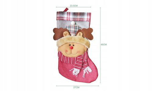 3x SKARPETY Skarpeta ŚWIĄTECZNE PREZENTY KOMINEK OZDOBNA GWIAZDOR DEKORACJA na Arena.pl