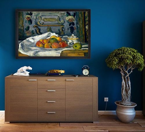 Dish of Apples, Paul Cézanne - plakat 100x70 cm na Arena.pl