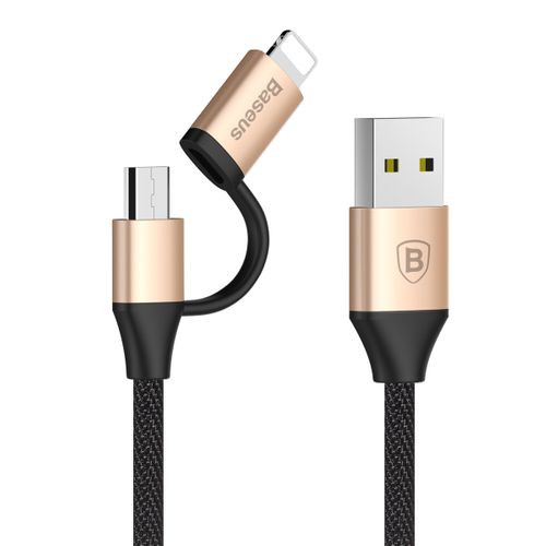 Kabel 2w1 micro USB +Lightning Iphone Baseus Yiven na Arena.pl