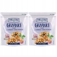 Helcom Grzanki pszenne z czosnkiem i natką pietruszki 100 g x 2 sztuk