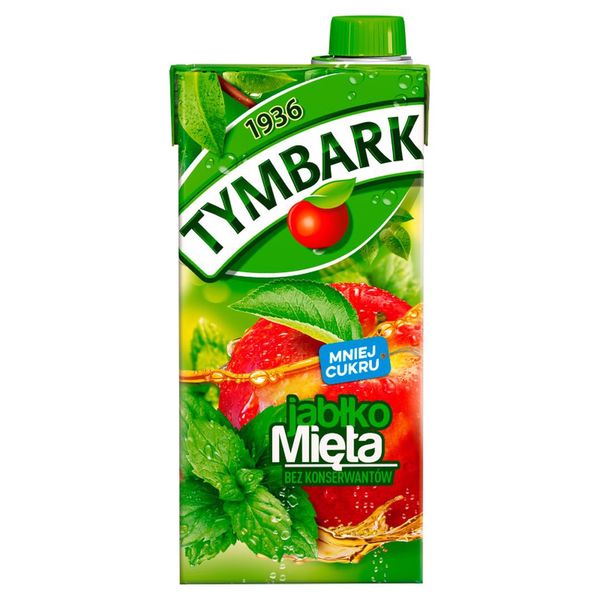 Tymbark Napój jabłko mięta 1 l zdjęcie 1