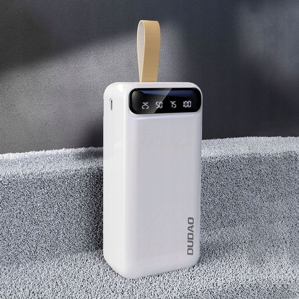 DUDAO DUŻY MOCNY POWERBANK 30000 mAh 2x USB / USB C Z LAMPKĄ LED zdjęcie 2