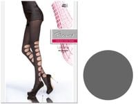 Rajstopy wzorzyste z mikrofibry 40 den Fiore Graphite 2