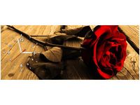 100X40CM ZEGAR RÓŻA SEPII OBRAZ