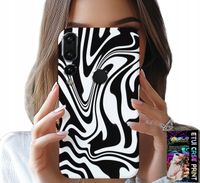 ETUI DO HUAWEI P20 PRO - CZARNO BIAŁA ABSTRAKCJA + SZKŁO HART