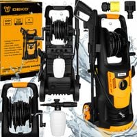 MYJKA CIŚNIENIOWA 165 BAR TURBO NOWY MODEL MOCNA NA KOŁACH POMPA ALU