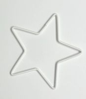 Obręcz metalowa GWIAZDKA BIAŁE do łapacza 13cm