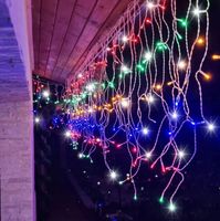 LAMPKI ZEWNĘTRZNE 200 LED SOPLE 9m GIRLANDA Świąteczna Kurtyna Świetlna