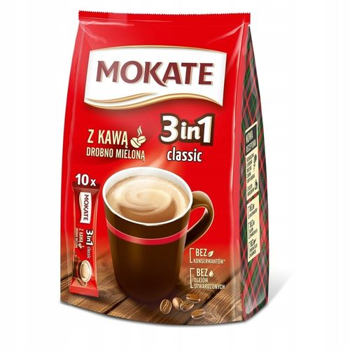 Napój Kawowy 3w1 Classic Mokate Mix Kawowy Instant 10 saszetek na Arena.pl