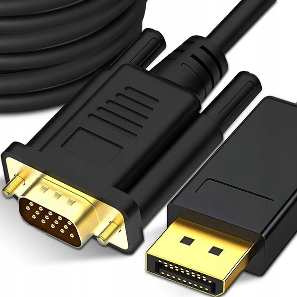 PRZEJŚCIÓWKA ADAPTER DISPLAYPORT DO VGA KONWERTER zdjęcie 9