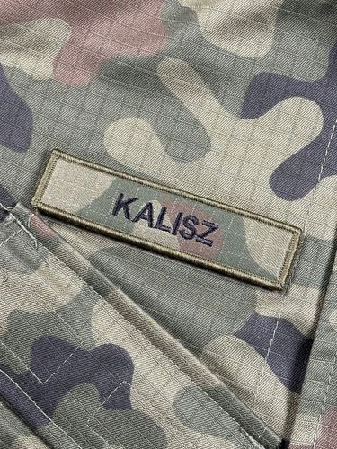 IMIENNIK nazwisko na mundur x 6 szt. ramka KHAKI, identyfikator na RZEP na Arena.pl