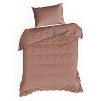Pościel z satyny bawełnianej NOVA 140X200 70X80X1 marsala