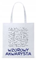 Torba Biała Eco Shopper Dla Akwarysty Prezent Z Nadrukiem Ze Zdjęciem