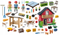 PLAYMOBIL COUNTRY GOSPODARSTWO ROLNE FIGURKI ZWIERZĄTEK KROWA KOTEK 71248