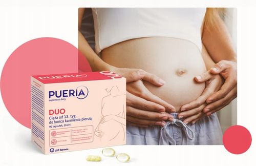 PUERIA UNO + DUO witaminy dla kobiet w ciąży 60+90 na Arena.pl