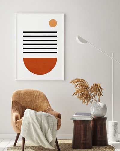 Plakat geometryczny boho styl 21x29,7 cm A4 na Arena.pl