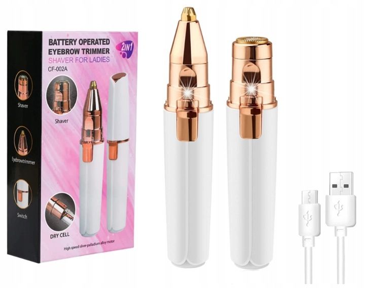 DEPILATOR DO BRWI TRYMER DO TWARZY DAMSKA GOLARKA zdjęcie 9