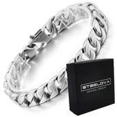 BRANSOLETA PANCERKA ZE STALI CHIRURGICZNEJ 12 MM