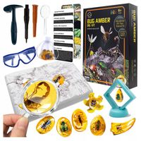 WYKOPALISKA DLA DZIECI KOPALNIA BURSZTYNÓW OWADY W BURSZTYNIE ARCHEOLOG