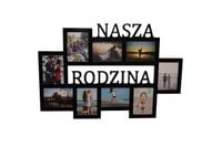 Multirama ramka na zdjęcia z napisem  Nasza Rodzina mdf 9 zdjęć 13x18