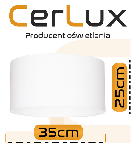 Abażur KLOSZ Lampa ⌀ 35 h 25różne KOLORY E14 na Arena.pl