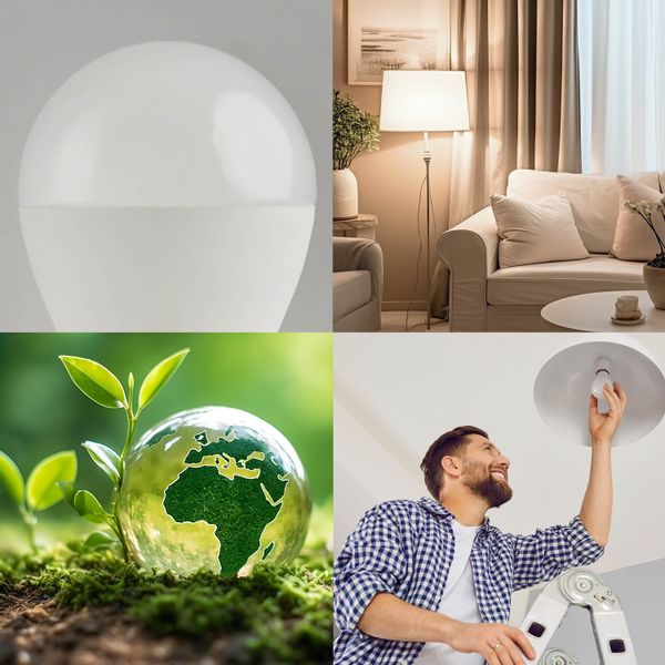 Zestaw 6x żarówka LED GS E27 15W barwa zimnobiała zdjęcie 5