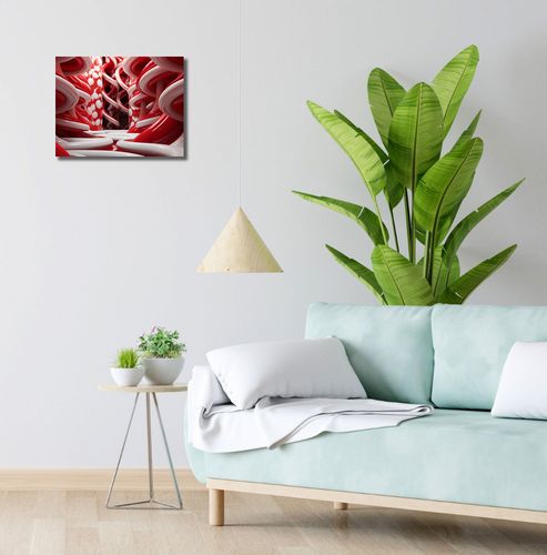 Obraz 40x30cm Czerwone Wiry na Arena.pl