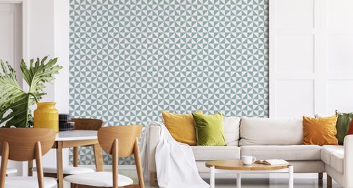 Tapeta GEOMETRYCZNA - Trójkąty w Stylu Retro na Arena.pl