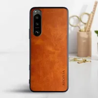 Etui AIORIA Vintage LEATHER do Sony Xperia 5 IV pomarańczowy