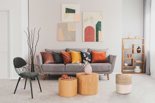 Pufa Bolsa naturalna/ biała boho na Arena.pl