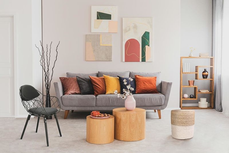 Pufa Bolsa naturalna/ biała boho zdjęcie 5