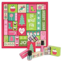 KALENDARZ ADWENTOWY DLA KOBIET MAKE UP Z KOSMETYKAMI ZESTAW DO MAKIJAŻU