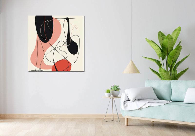 Obraz 90x90cm Wibracje Abstrakcji zdjęcie 2