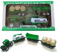 ZESTAW TRAKTOR PRZYCZEPA BELE SIANA CYSTERNA FARM