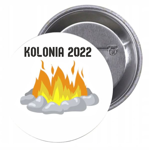 Przypinki buttony KOLONIA 2022 z grafiką zdjęcie 1