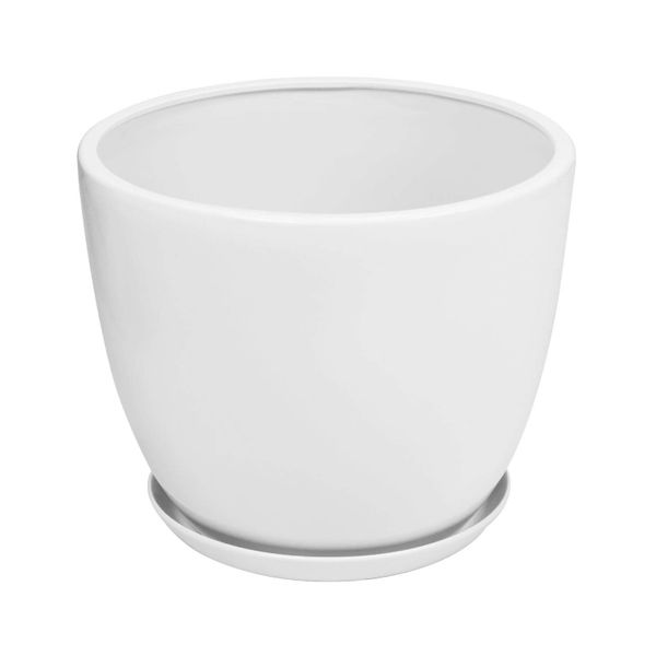 DONICZKA CERAMICZNA BARYŁKA 5 Biały 25x20 cm zdjęcie 1