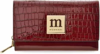 monnari portfel skóra naturalna czerwony