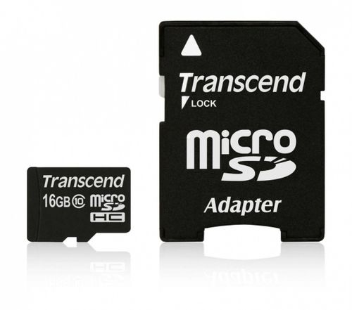 Transcend microSD 16GB Class10 + adapter PREMIUM na Arena.pl