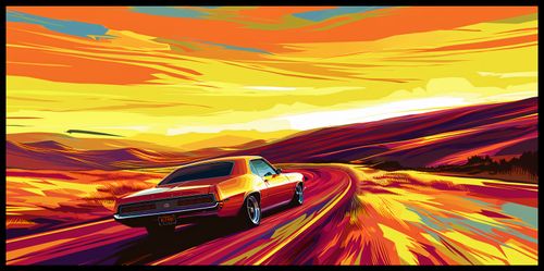 Plakat 91,3x44,5cm Pędź Przed Siebie na Arena.pl