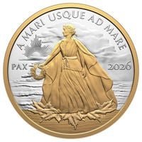 Canada: Peace Dollar pozłacany 1 uncja Srebra 2026 Proof