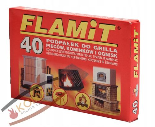 10x Podpałka rozpałka do KOMINKA PIECA GRILLA KOMINKA FLAMIT 0,2kg 40 na Arena.pl