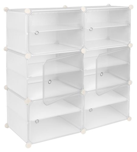 Szafka modułowa na buty PETRA biała na Arena.pl