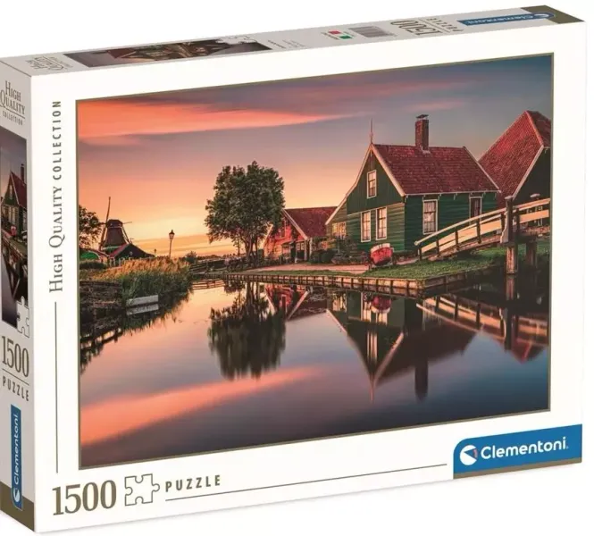 Puzzle 1500 elementów. High Quality Collection. Zaanse Schans zdjęcie 1