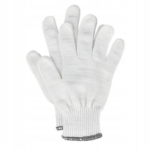 Rękawice robocze bawełniane dziane Flexi Fit 10/XL białe 60 par na Arena.pl