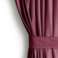 Zasłona Velvet na przelotkach 140x270 1szt. Burgundowa AmeliaHome