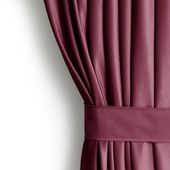 Zasłona Velvet na przelotkach 140x270 1szt. Burgundowa AmeliaHome